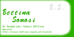 bettina somosi business card